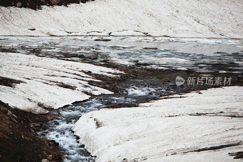 自然苔原湖，克什米尔