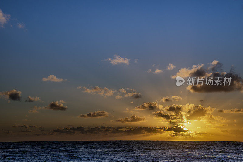 夏威夷考爱岛日出