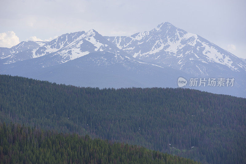 雄伟的山Vista山的圣十字科罗拉多