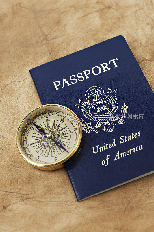 护照和指南针