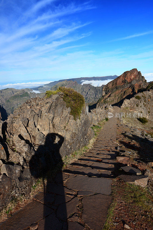 马德拉峰徒步旅行阴影日出