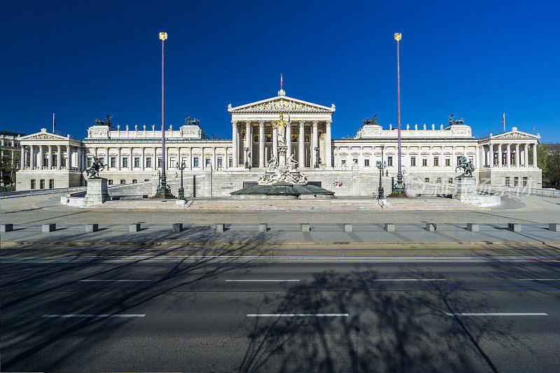 维也纳风景系列，奥地利议会没有人