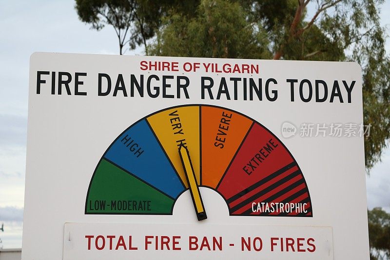 澳大利亚伊尔加恩郡的火灾危险等级
