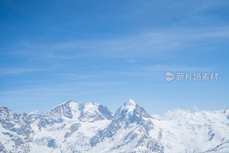 瑞士风景雪山瑞士阿尔卑斯山