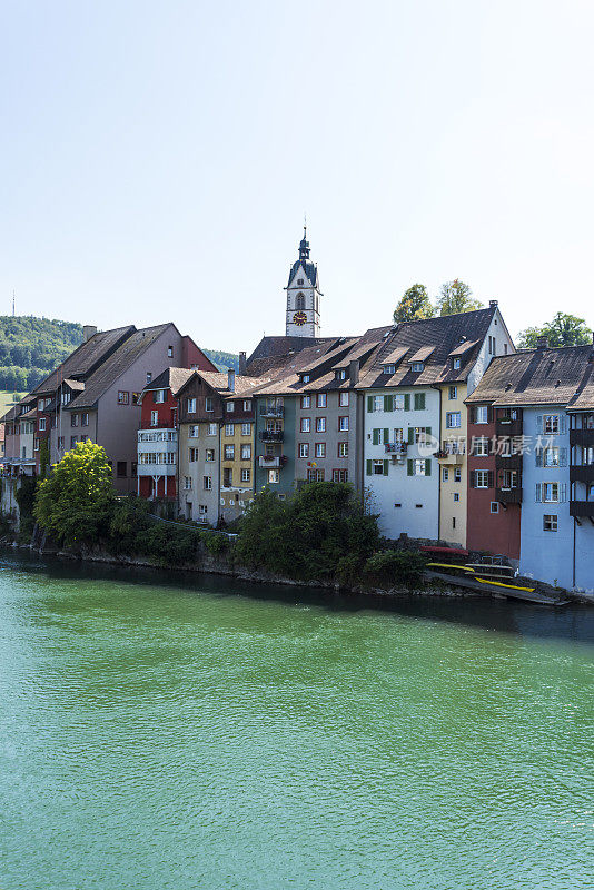 瑞士莱茵河上巴登符腾堡州的劳芬堡