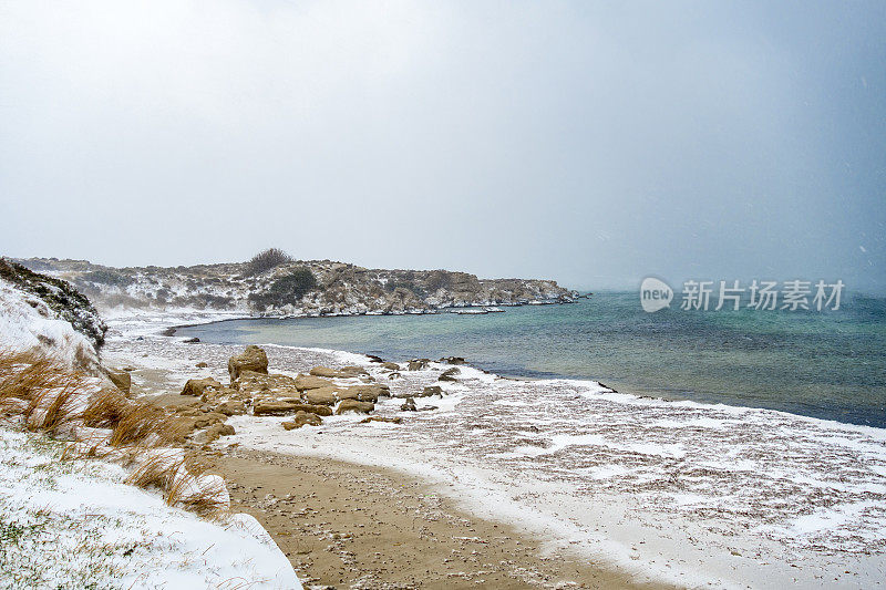 雪白的沙滩