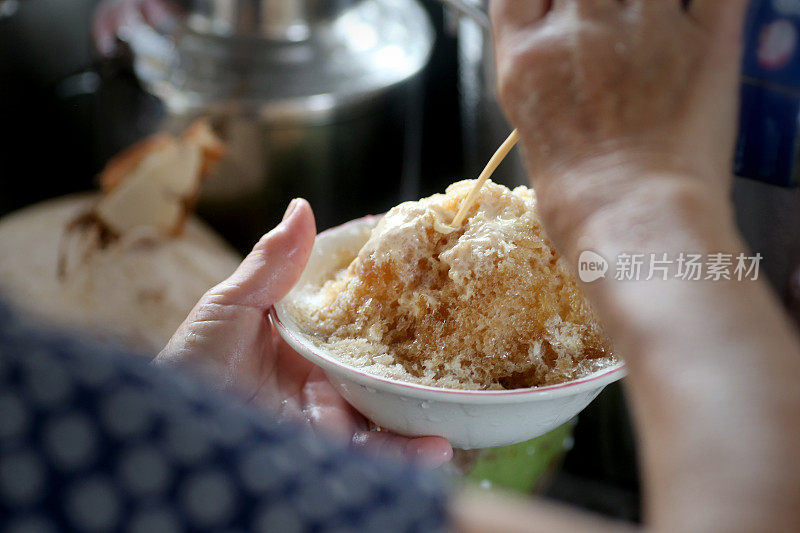 马来西亚街头食物-刨冰混合