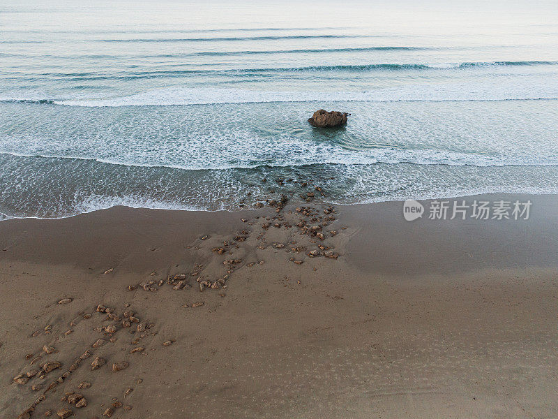 从上面的海滩