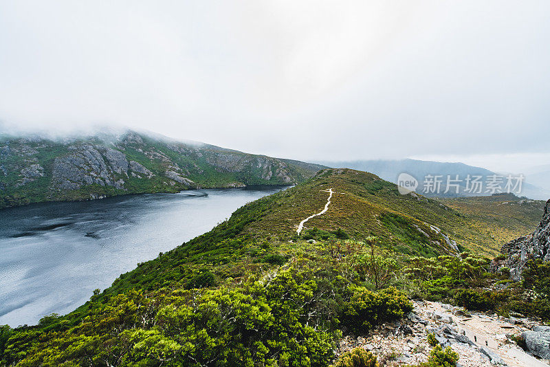 鸟瞰图在摇篮山，塔斯马尼亚，澳大利亚