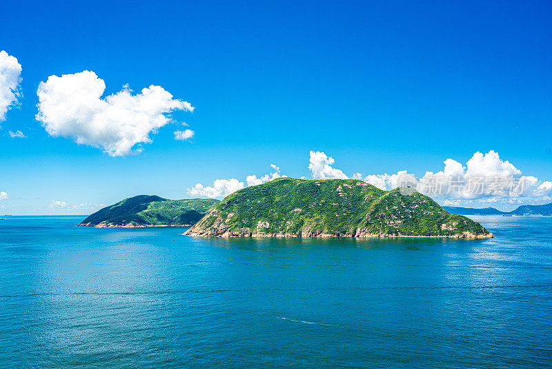 香港鹤咀地区的海景