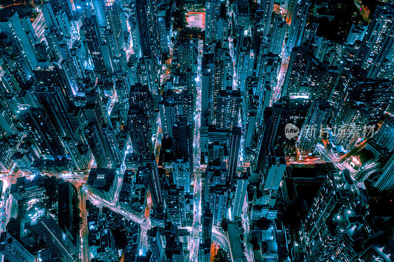 香港岛的夜景