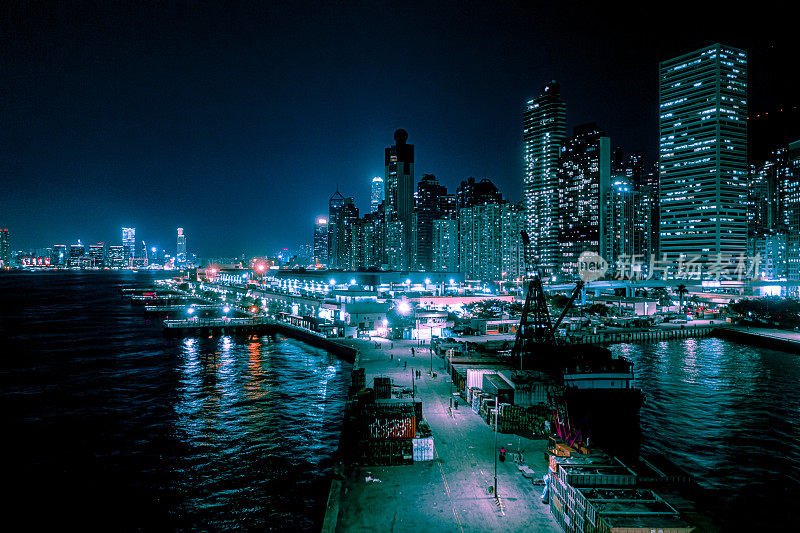 香港岛的夜景