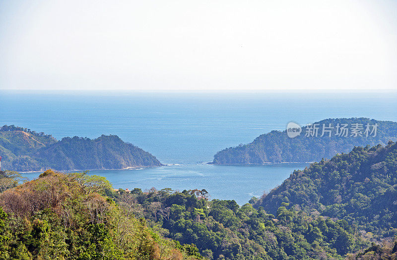 Caletas海滩和海湾景观，瓜纳卡斯特，哥斯达黎加