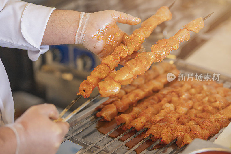 鸡肉串肉扦