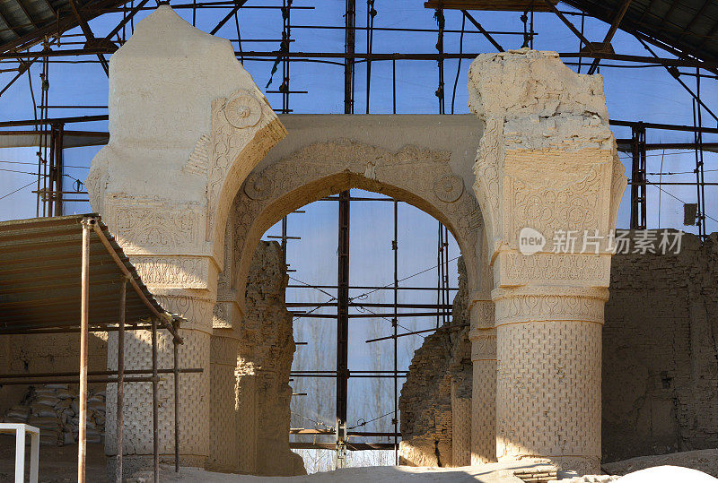 哈吉·皮亚达清真寺——阿富汗巴尔赫省巴尔赫中央广场的废墟