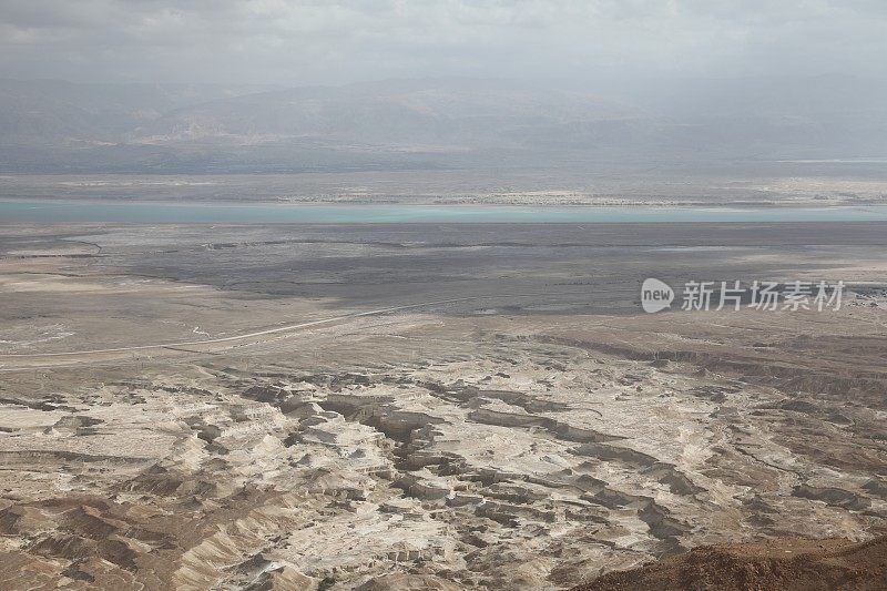 死海沙漠鸟瞰图