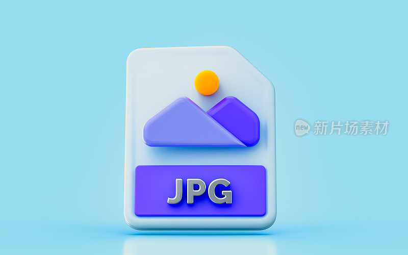 JPG文件文件签署3d渲染概念的照片编辑点击图片