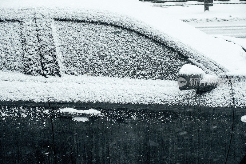 车窗结冰