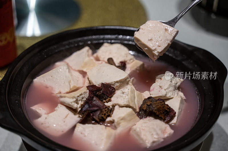 中国菜豆腐汤