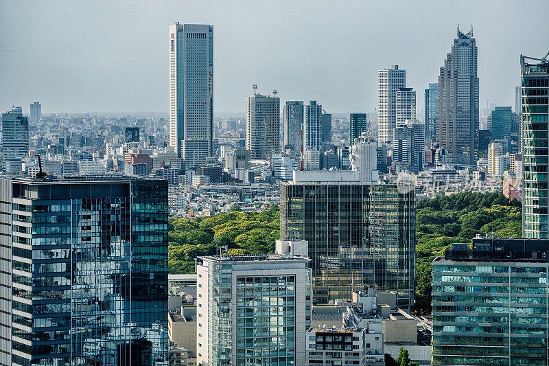 日本东京涩谷的摩天大楼