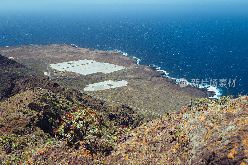 加那利群岛特内里费岛的海岸景观