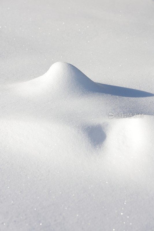 加拿大的冬天形成的雪