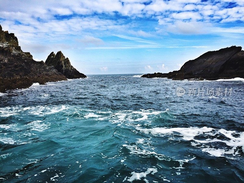 爱尔兰科克海岸外的海景