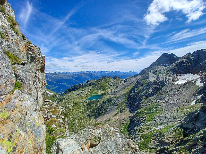 瑞士阿尔卑斯山美丽的高山风景