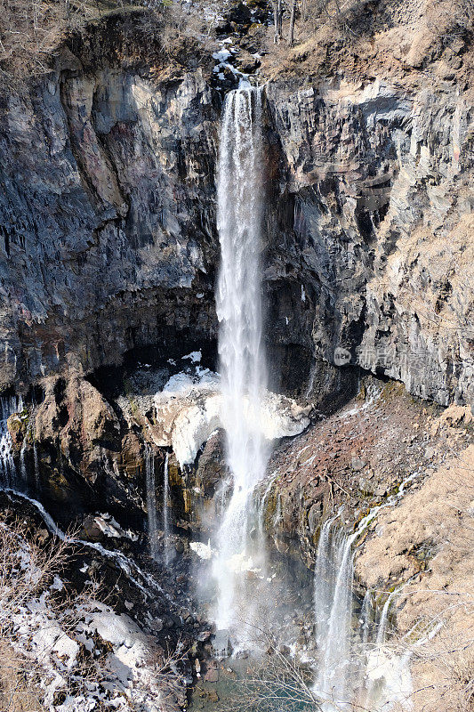 日本日光国家公园Kegon瀑布