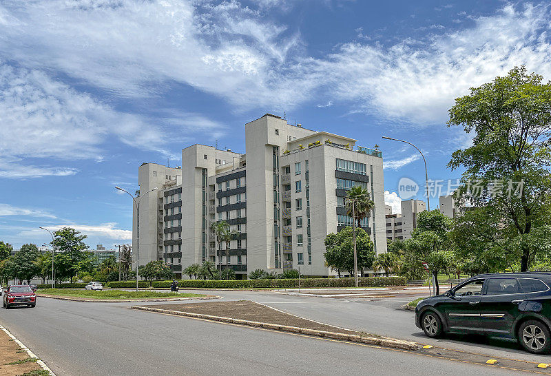典型的巴西利亚住宅公寓楼
