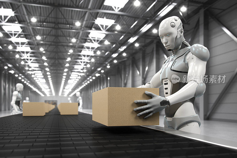 人工通用智能(AGI)人形机器人在仓库
