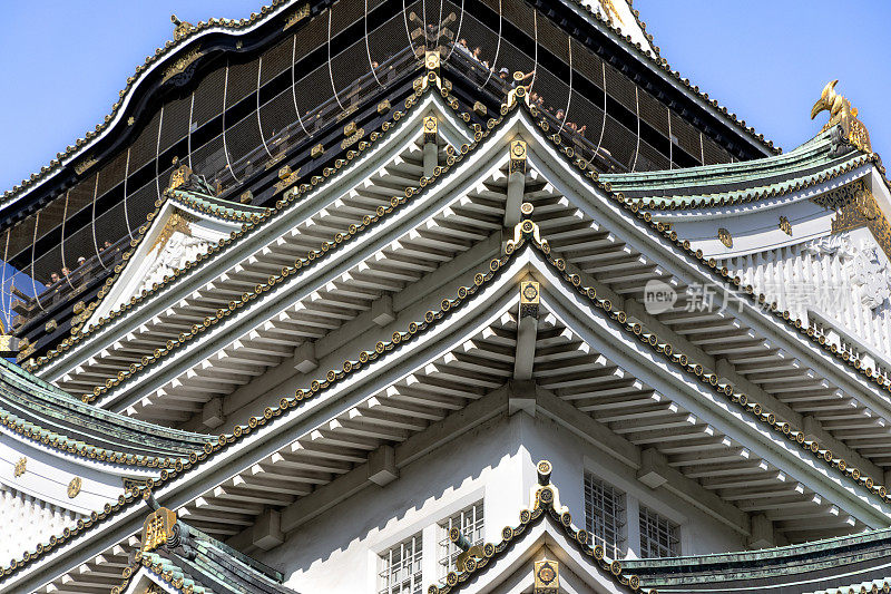 华丽的日本建筑特写