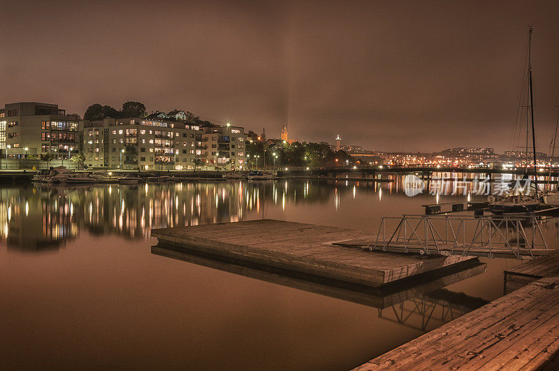 哥德堡的一个小码头