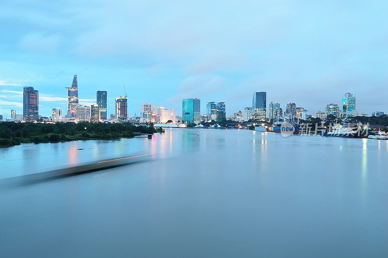 越南西贡市夜景