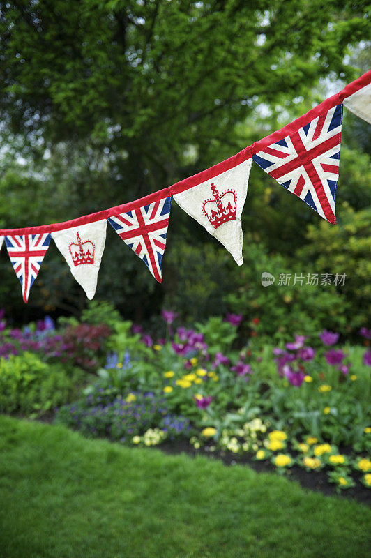 英国皇家花园皇家婴儿装饰庆祝旗杰克皇冠