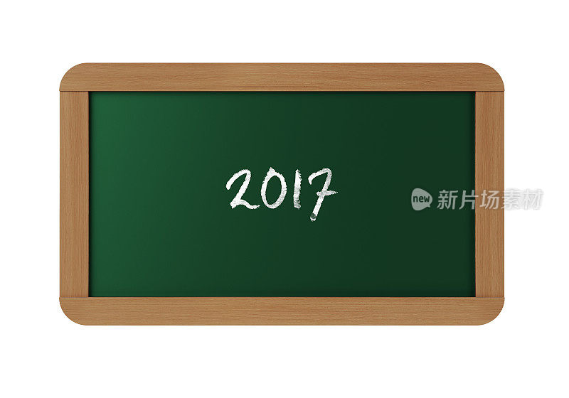 2017木制框架的黑板