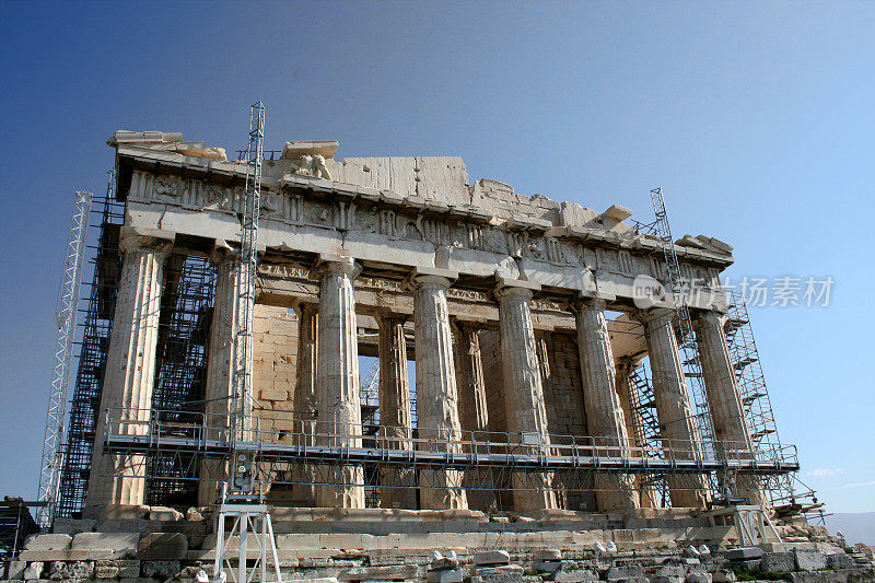 重建希腊雅典的帕台农神庙