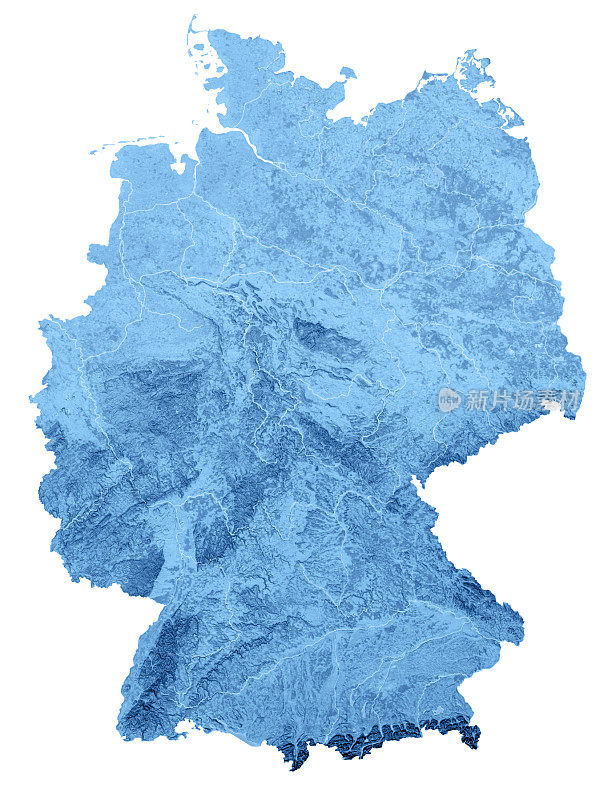 德国地形图孤立