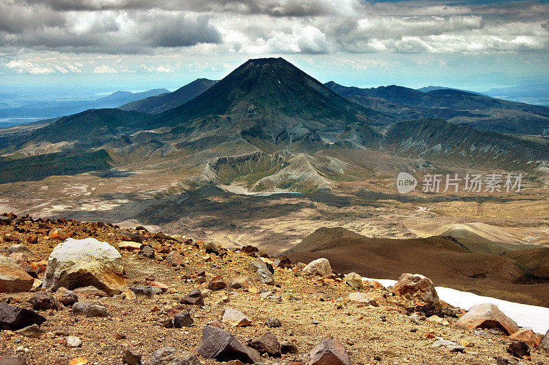 新西兰汤加里罗国家公园的火山景观