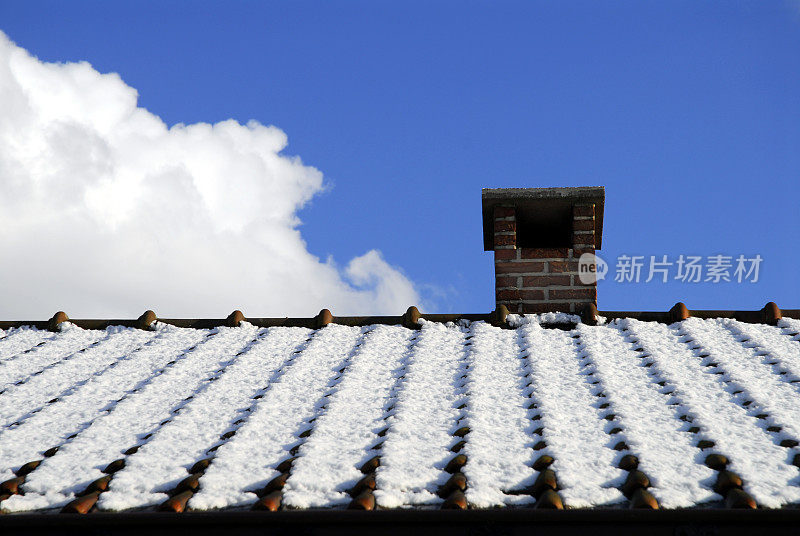 冬天的屋顶