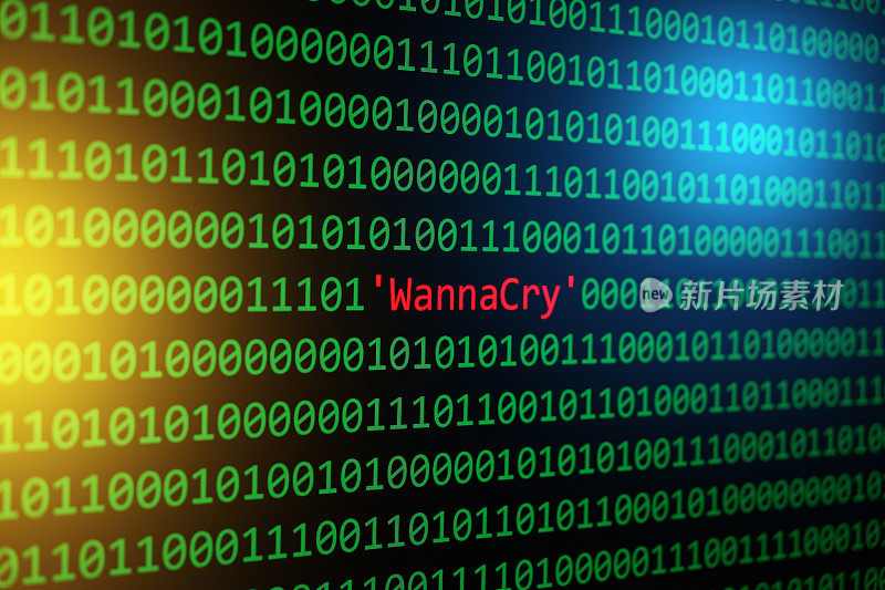 WannaCry和二进制代码概念安全和恶意软件攻击