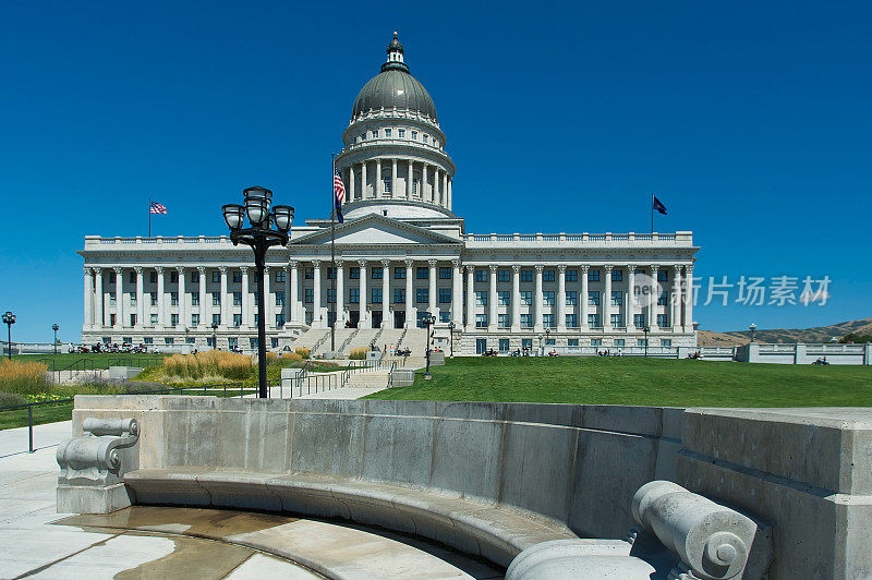 美国犹他州盐湖城的国会大厦