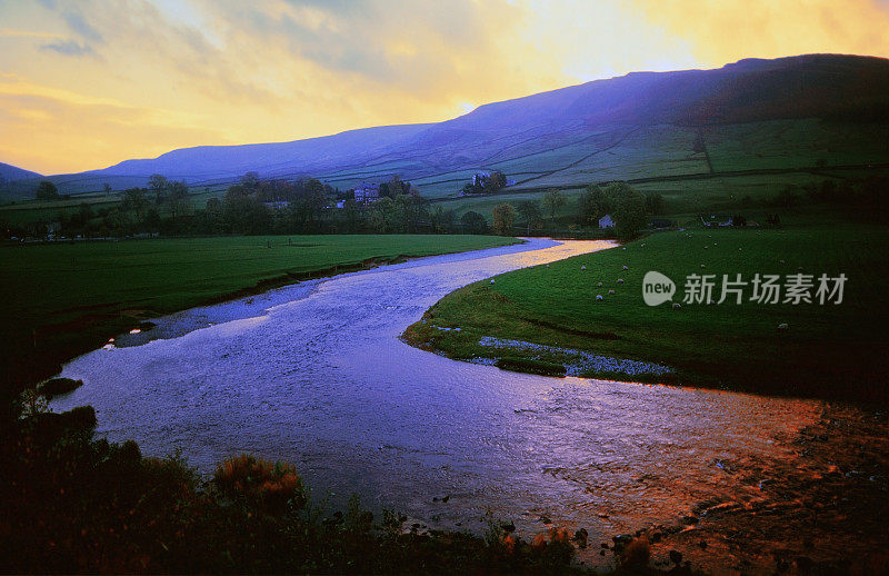 斯瓦尔代尔约克郡国家公园英格兰北部风景乡村-拍摄的电影