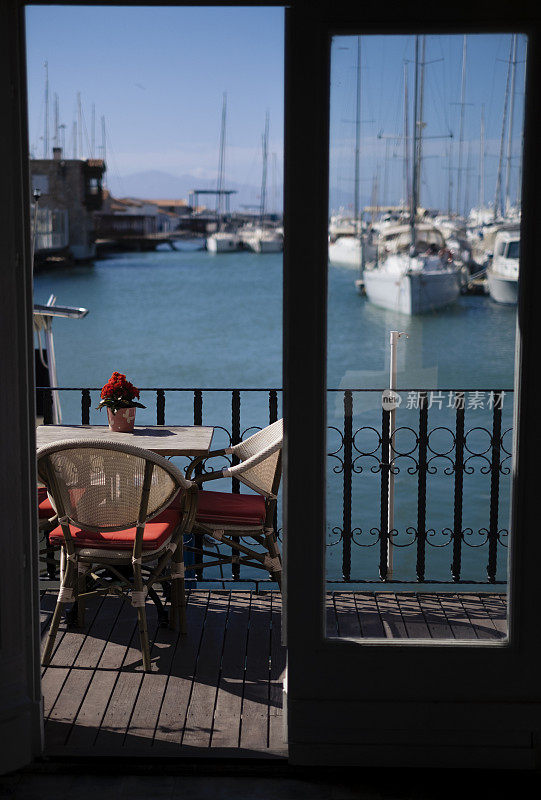 从Cesme旅游镇，Marina，土耳其。