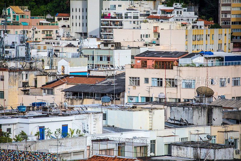 科帕卡巴纳高角度视图，里约热内卢