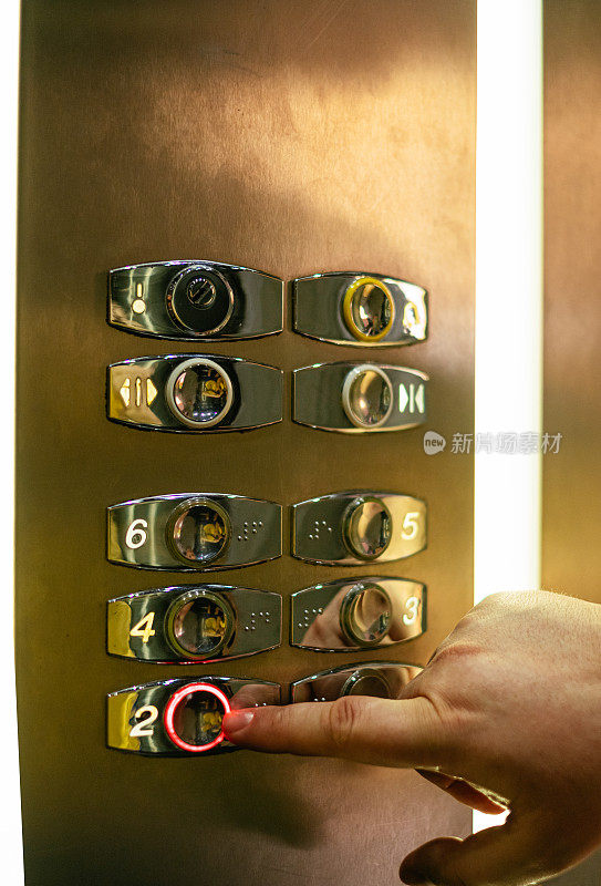 电梯面板和按钮