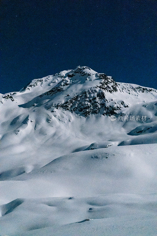 雪山夜景