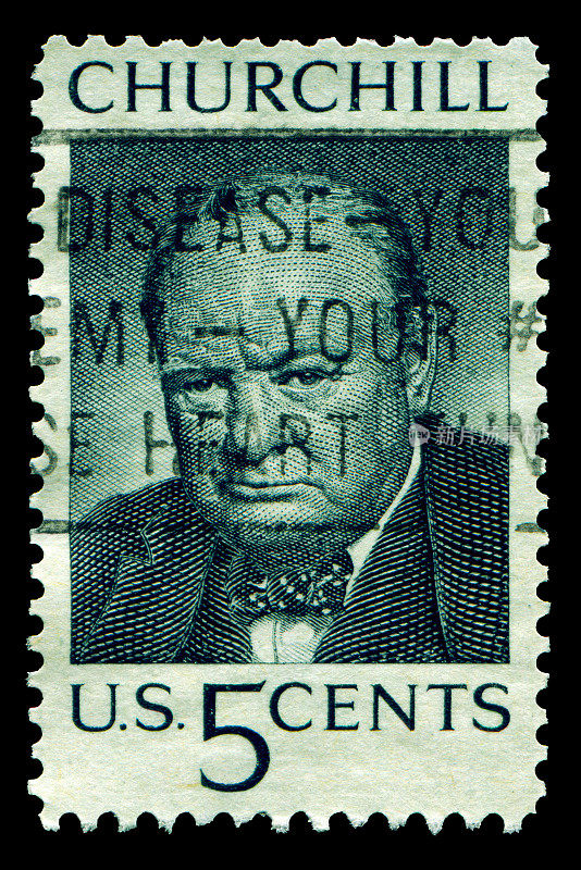 美国邮票:英国首相温斯顿·丘吉尔