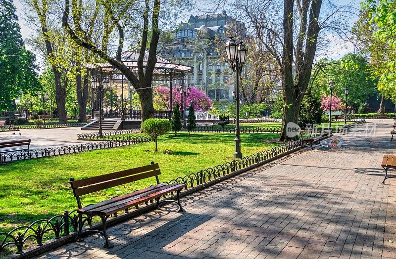 乌克兰敖德萨的城市花园