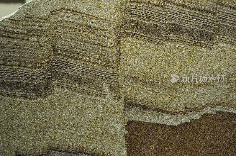 南达科他布莱克山的带有断层的砂岩